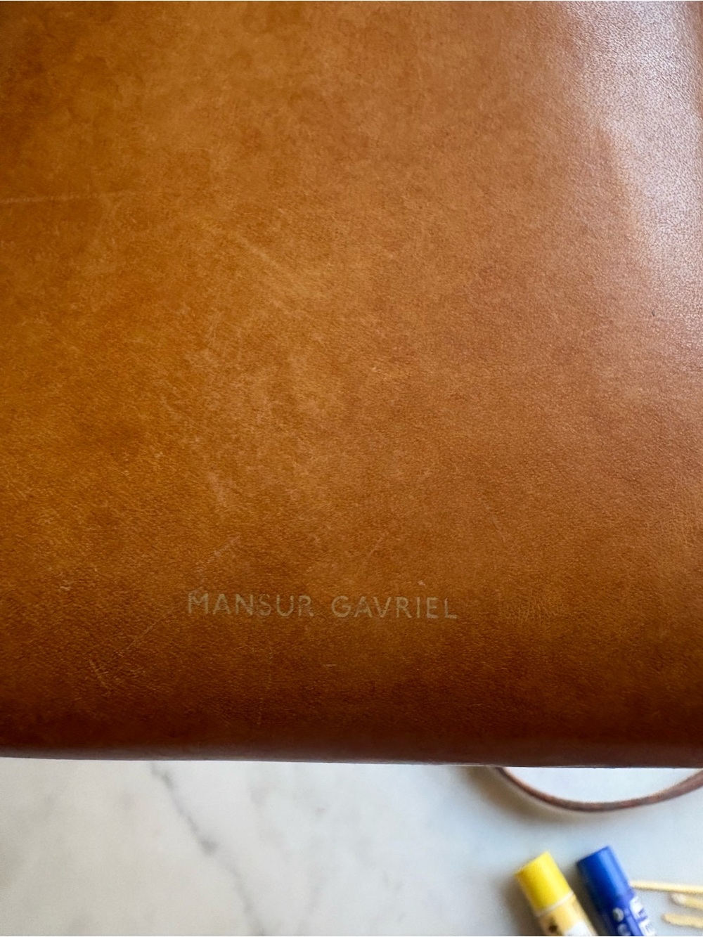 Mansur Gavriel Caramel Drawstring Mini Crossbody - Picture 7 of 7